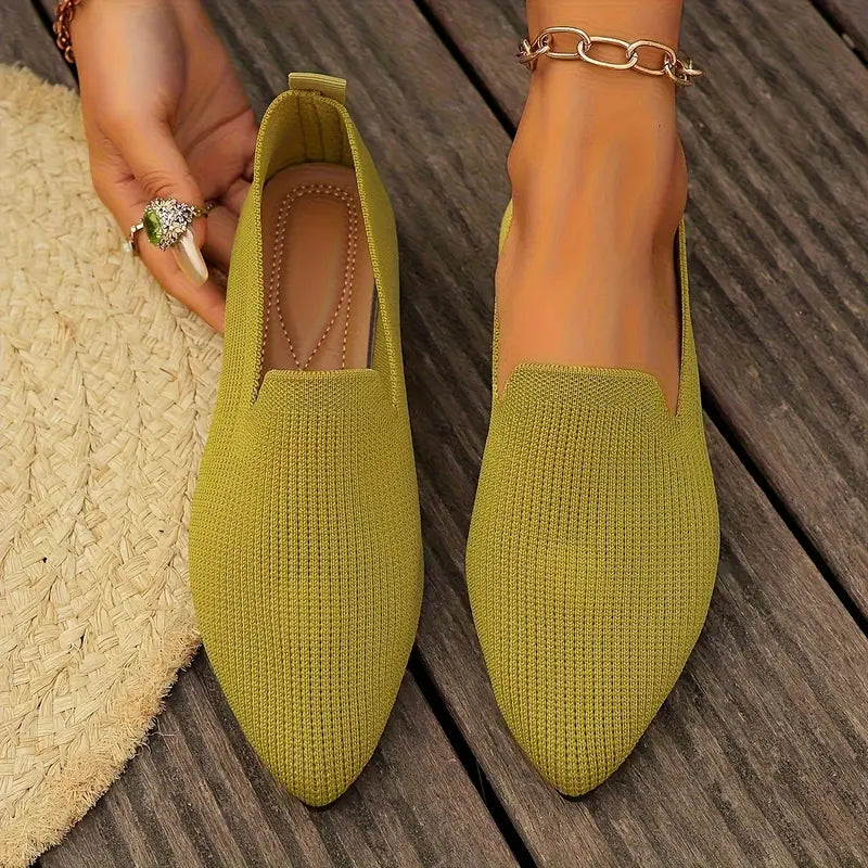 Heidi-Mode | Leichte Schuhe mit Spitzer Zehe und Rutschfester Sohle für Komfort