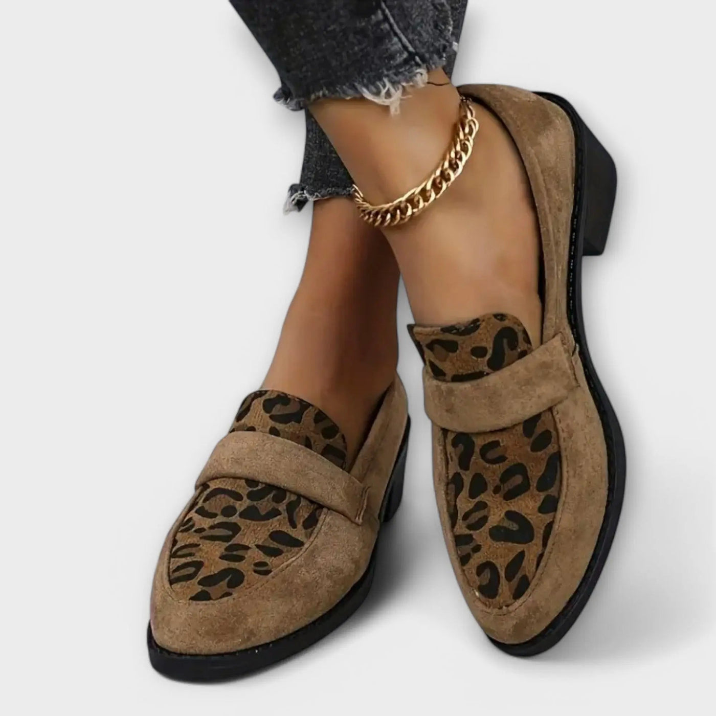 Karla – Halbschuhe mit Animal-Print