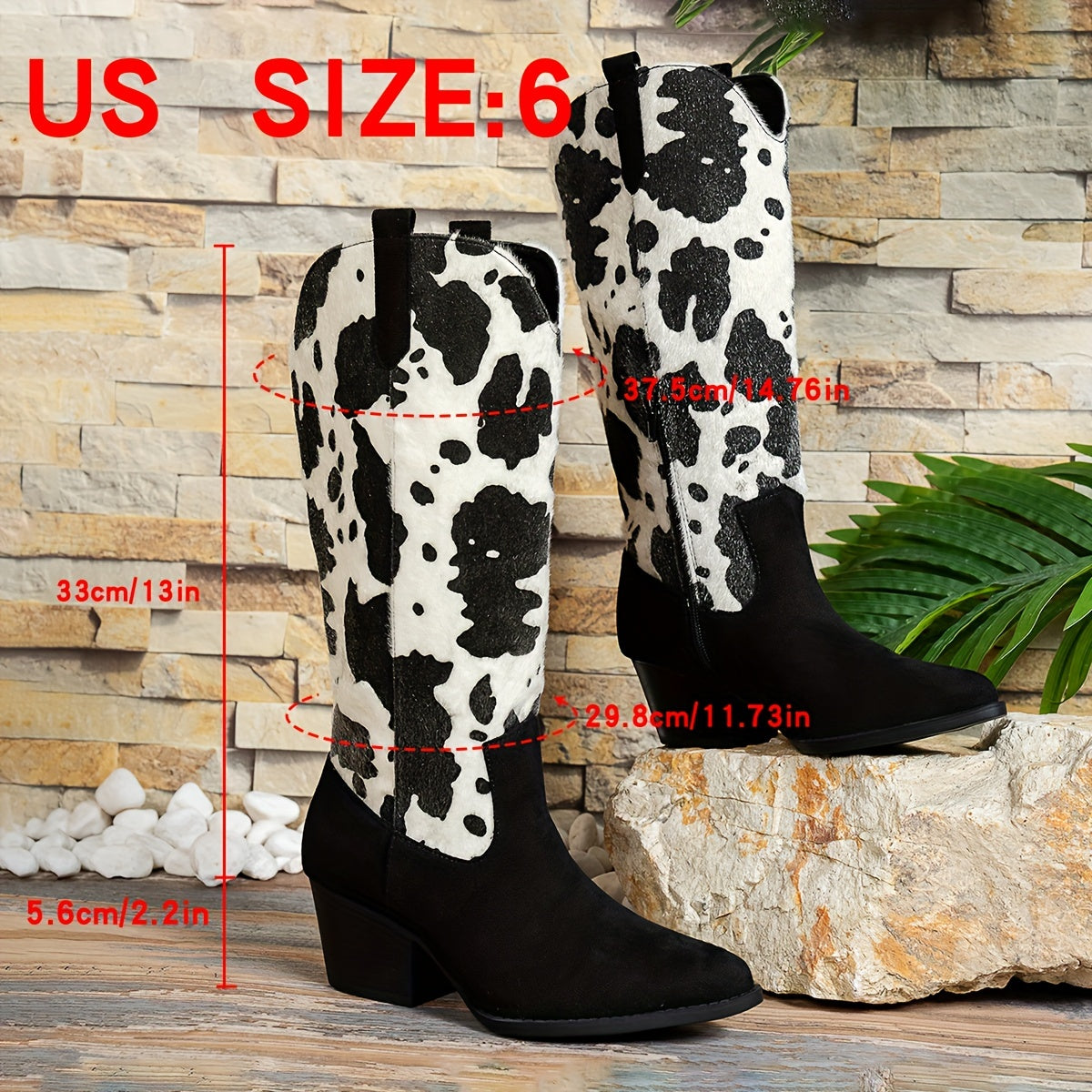 Heidi-Mode | Cowboy-Stiefel mit Blockabsatz und Spitzem Zeh