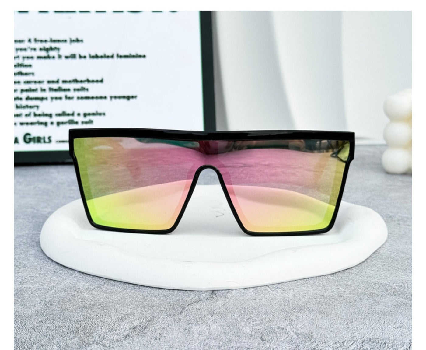 Heidi Mode | Punk-Sonnenschutz einteilige Sonnenbrille