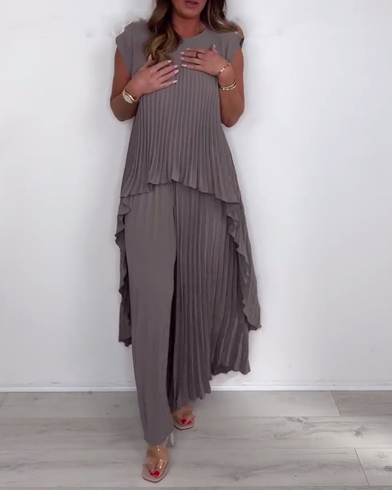 Anzug Modisch Streetstyle Einfarbig Zweiteilig