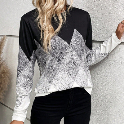 Diamantgemustert Winterpullover für Damen