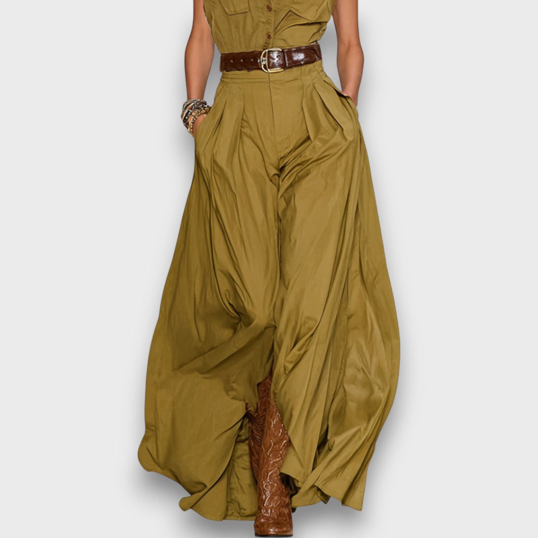 Arvella – Maxi-Hemdkleid aus Baumwoll-Mix