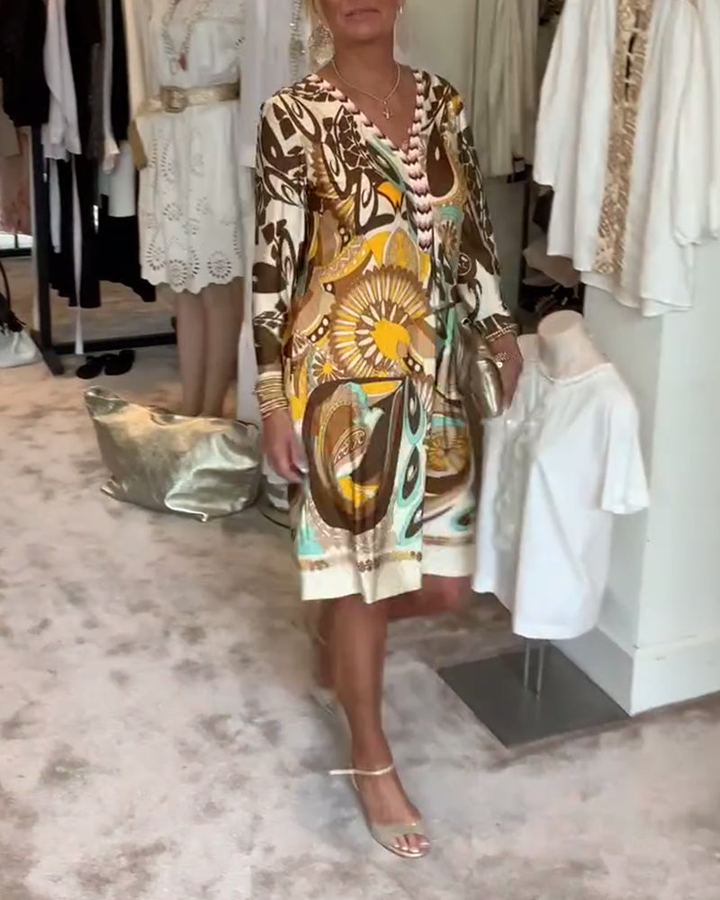 Marianne - Kleid mit Vintage-Druck