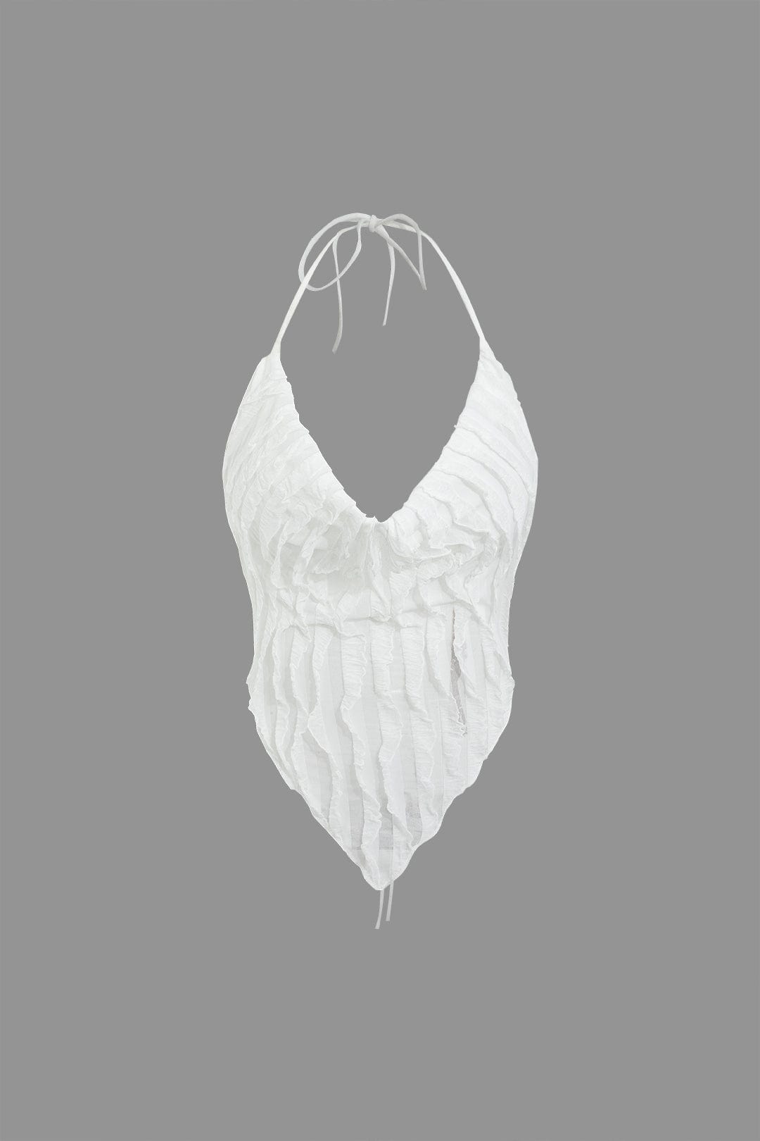 Aviana | Zweiteiliges Plissee-Set mit Farbverlauf & Neckholder-Top