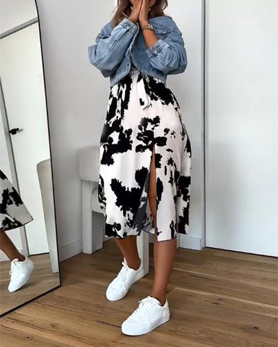 Kleid Modisch Sexy Schlitz