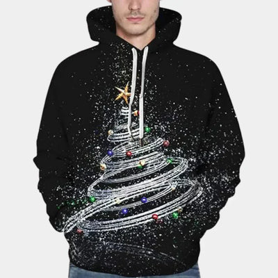 Festlicher Weihnachts-Kapuzenpullover für Herren