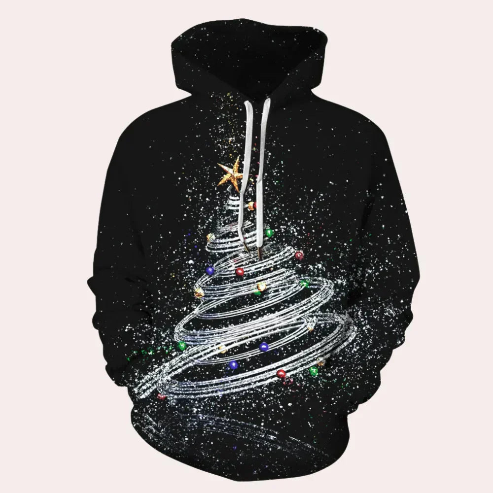 Festlicher Weihnachts-Kapuzenpullover für Herren