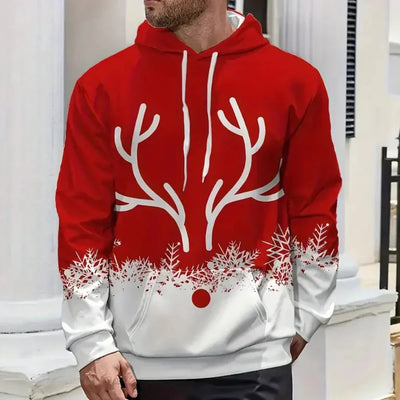 Festlicher Weihnachts-Kapuzenpullover für Männer – Stilvoll und Bequem