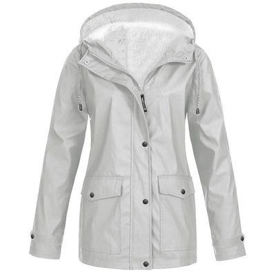 Fleecejacke für Outdoor-Aktivitäten mit Kapuze – Winterjacke für Bergsteiger