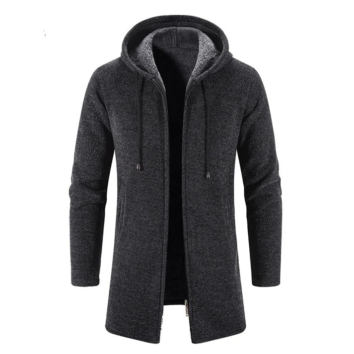 Gemütliche Herrenjacke mit Kapuze für Stil und Komfort