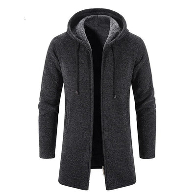 Gemütliche Herrenjacke mit Kapuze für Stil und Komfort