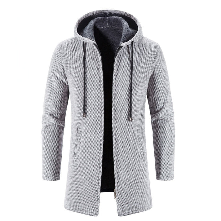 Gemütliche Herrenjacke mit Kapuze für Stil und Komfort