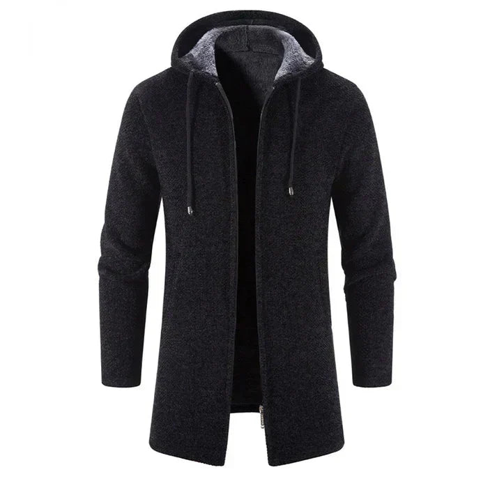 Gemütliche Herrenjacke mit Kapuze für Stil und Komfort