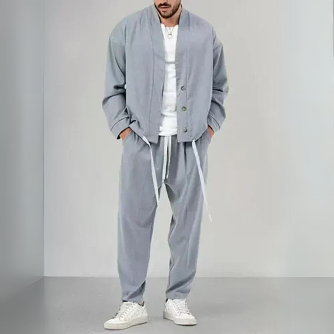 Strickjacke und Hose Set für Männer