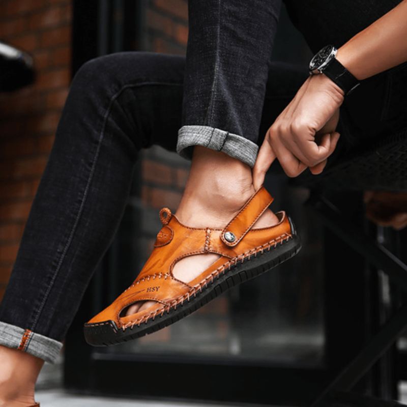 Heidi-Mode | Bequeme Sandalen mit Verstellbarem Riemen und Rutschfester Sohle