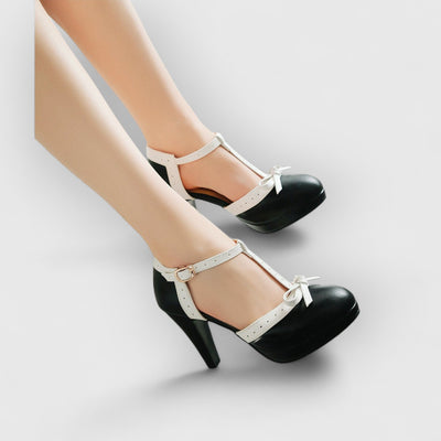 Nova | Orthopädische Retro-Heels mit Schleife