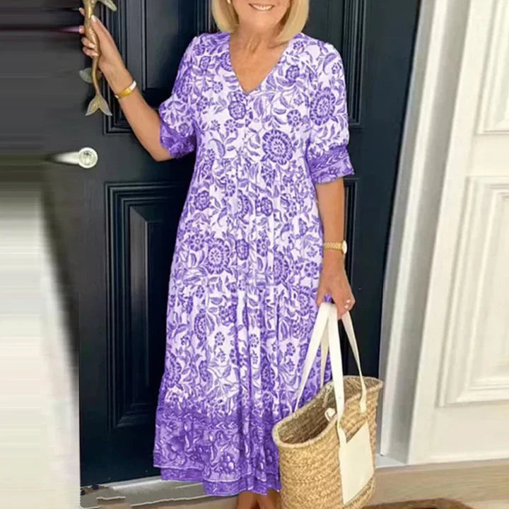 SONIA | KLEID MIT V-AUSSCHNITT