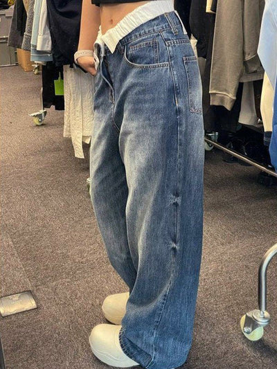 Stilvolle Denim-Hose mit hoher Taille für Frauen