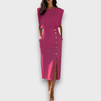 Corvaya – Bleistiftkleid mit Knopfleiste