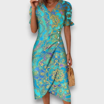 Heliane – Blumiges Midikleid