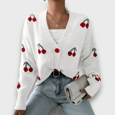 Ravielle – Knopf-Front Cardigan