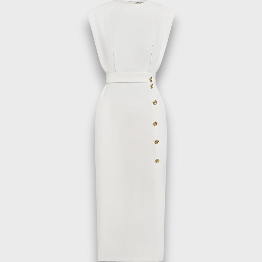 Corvaya – Bleistiftkleid mit Knopfleiste