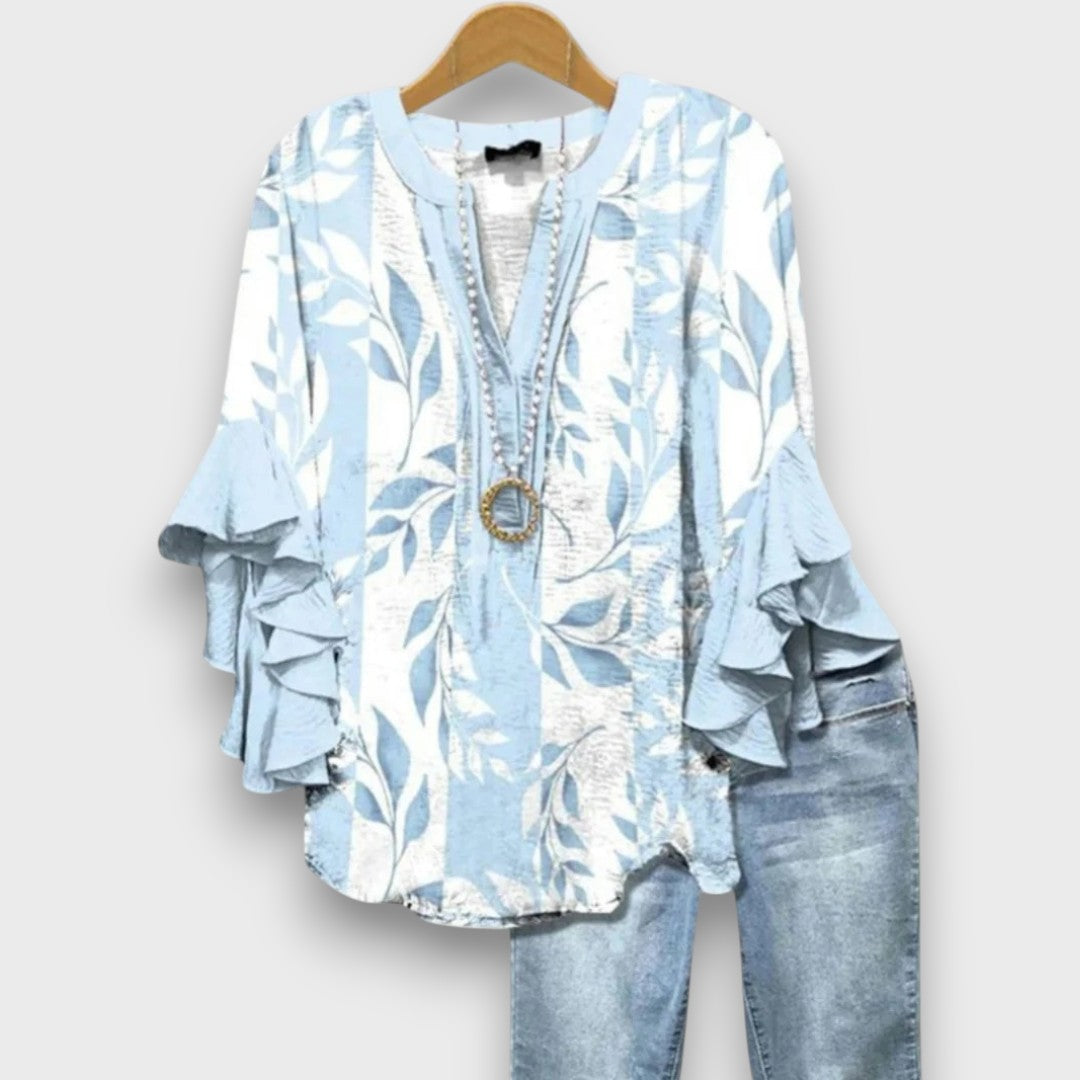 Lunelle – Tagesbluse mit Blumenprint