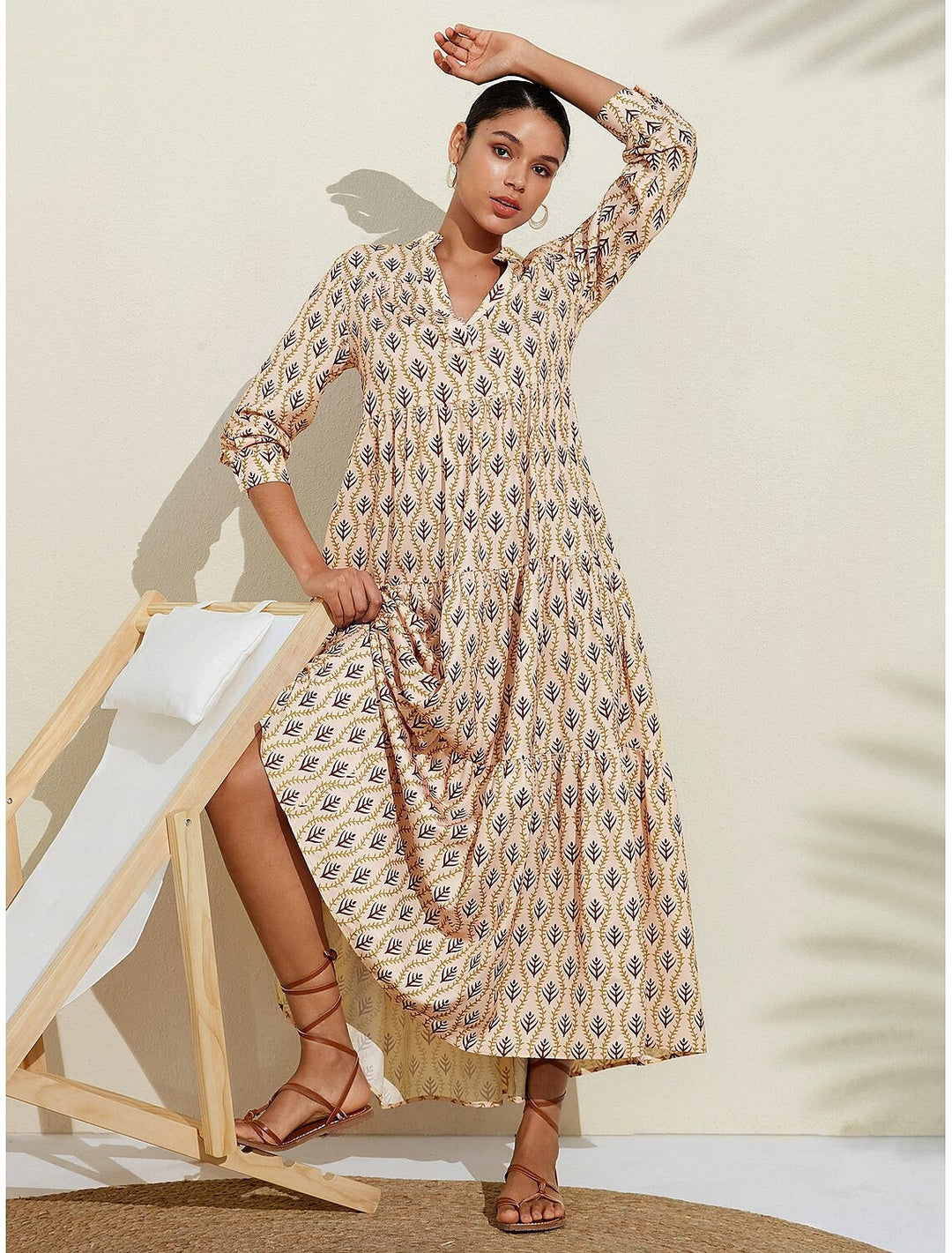 Gail – Boho-Maxikleid mit natürlichem Charme