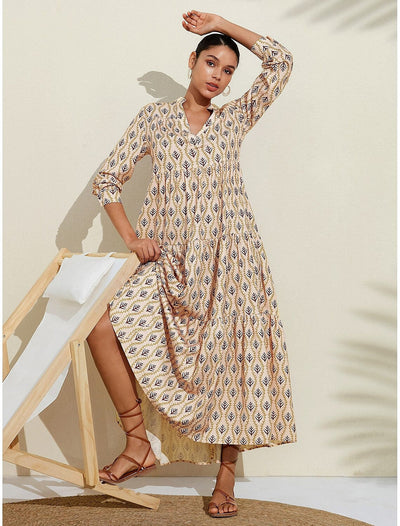 Gail – Boho-Maxikleid mit natürlichem Charme