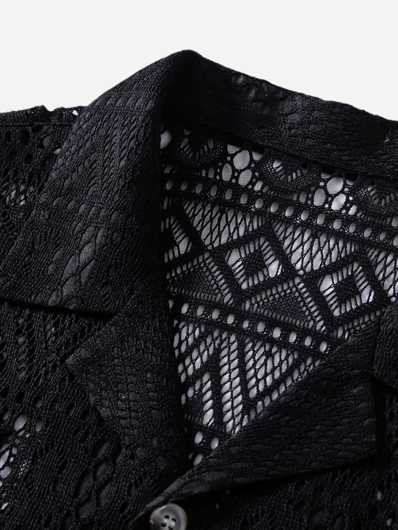 David | Transparente Häkelshirt mit Ethno-Muster