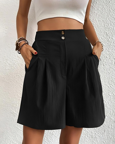 Damen Shorts High Waist mit weitem Bein – Sommerlich & Elegant