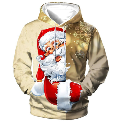 Weihnachtspullover mit Kapuze für Männer