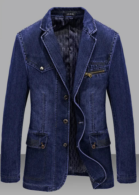 Klassische Herren Jeansjacke im zeitlosen Denim-Stil