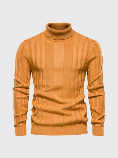 Klassischer Rollkragenpullover mit Streifen für Herren