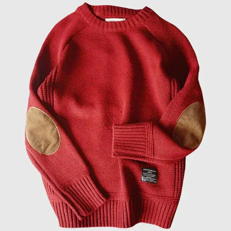 Klassischer, warmer Herrenpullover für alpine Abenteuer