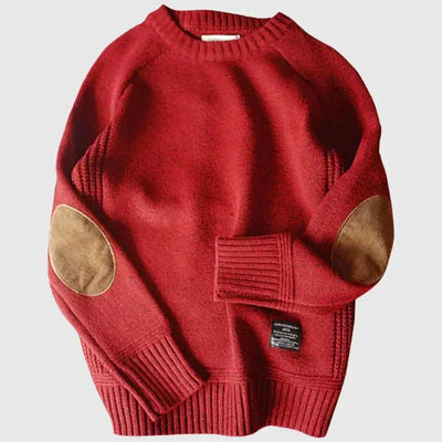 Klassischer, warmer Herrenpullover für alpine Abenteuer