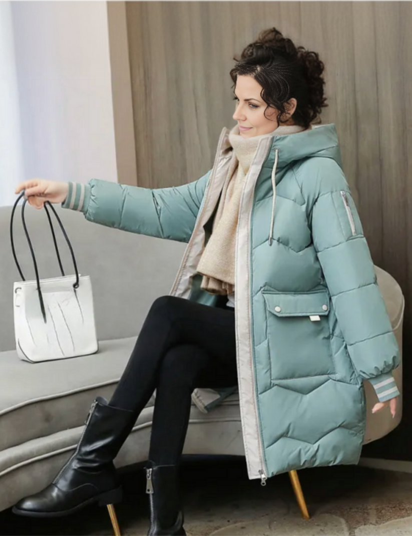 Kuscheliger Winterparka mit Kapuze – Stilvolle Wärme für kalte Tage