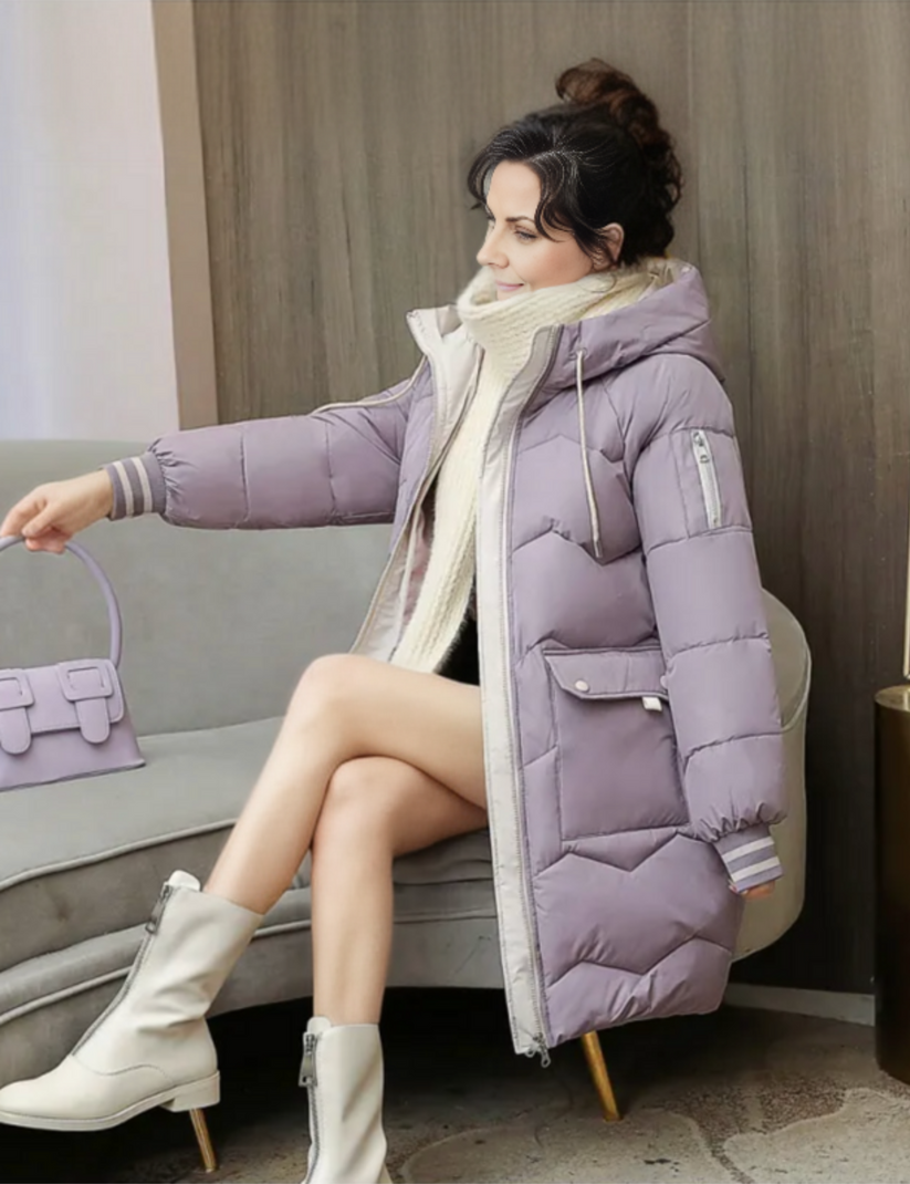 Kuscheliger Winterparka mit Kapuze – Stilvolle Wärme für kalte Tage