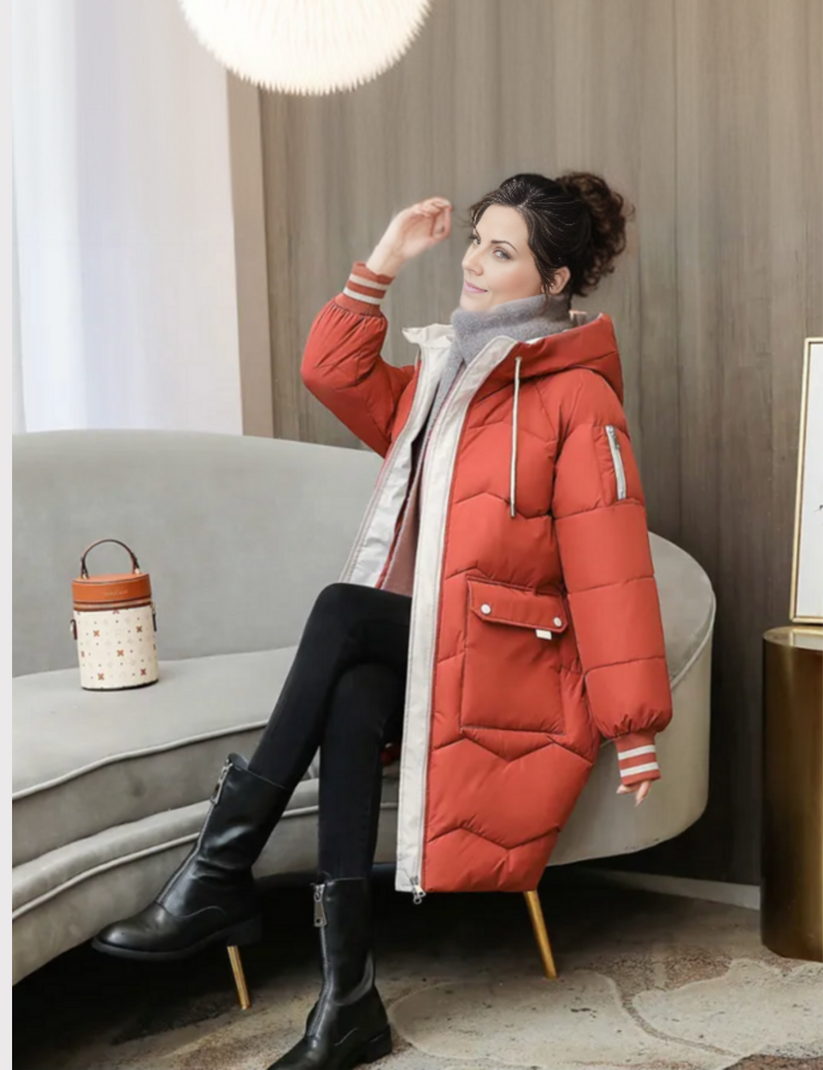 Kuscheliger Winterparka mit Kapuze – Stilvolle Wärme für kalte Tage