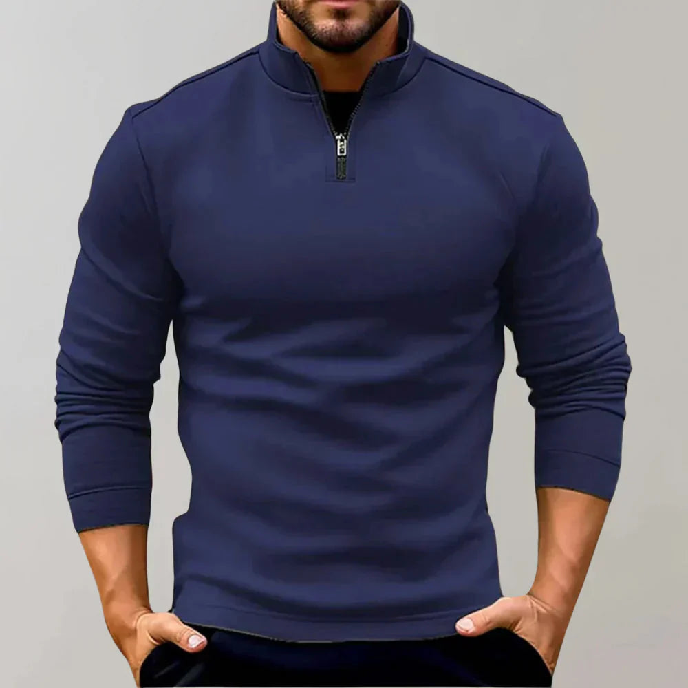 Kuscheliger Winterpullover mit praktischem Reißverschluss