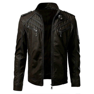 Luxuriöse Lederjacke für zeitlosen Stil und Komfort
