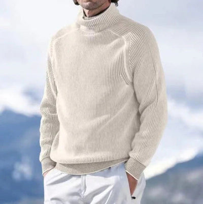 Luxuriöser Kaschmir-Rollkragenpullover für stilbewusste Herren