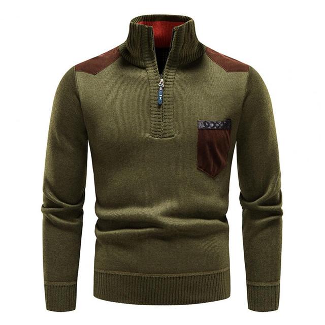 Pullover Herren Mit Reißverschluss | Zipper Design Mit Brusttasche