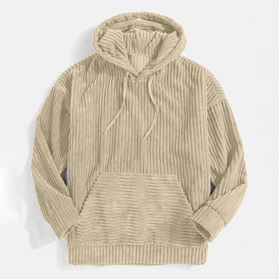 Moderne Cord-Kapuzenjacke für Herren im trendigen Stil