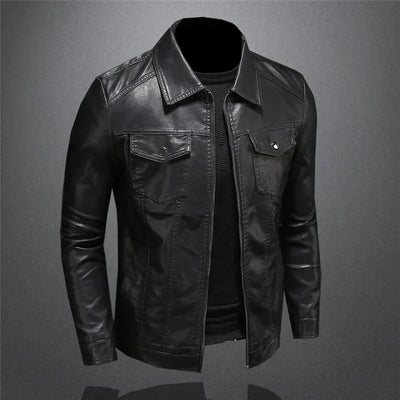 Moderne Lederjacke für Herren – Stilvoll und Bequem
