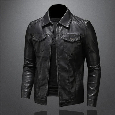 Moderne Lederjacke für Herren – Stilvoll und Bequem
