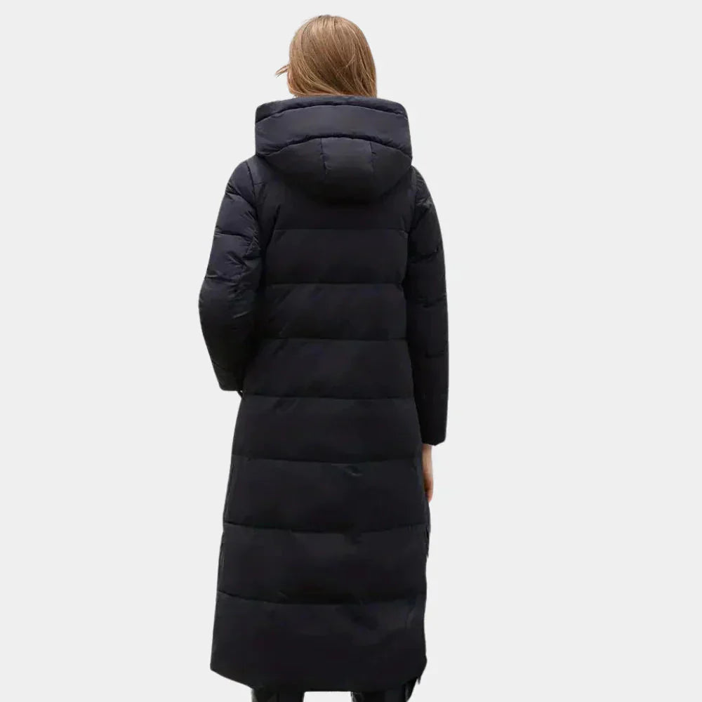 Modische Kapuzenjacke mit Puffärmeln für Damen – Warm und Stilvoll für den Winter