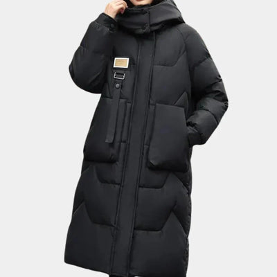 Modische Kapuzenjacke mit Puffärmeln für Damen – Warm und Stilvoll für den Winter