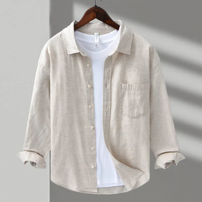 DETLEF - LOCKERES FREIZEITHEMD AUS LEINEN